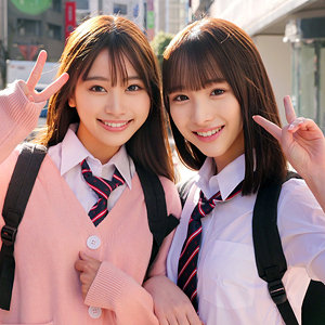ももちゃん＆みなみちゃん　skho176前田美波　白石もも